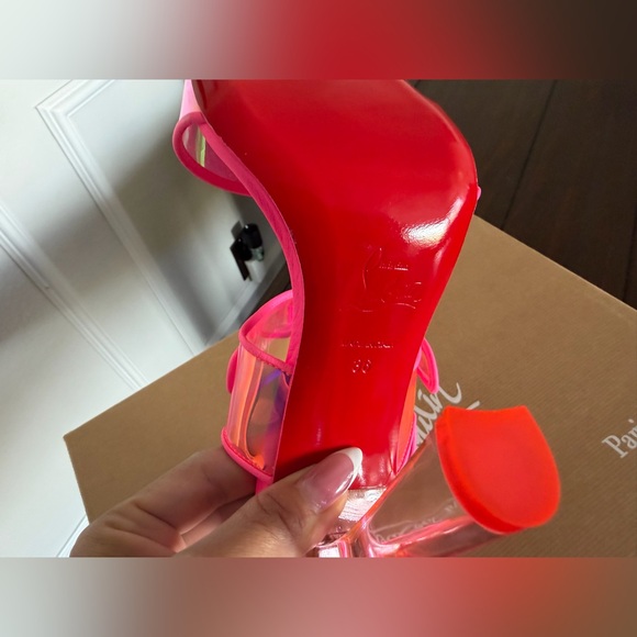 CHRISTIAN LOUBOUTIN PVC Slingback Sandals 6 - Picture 10 of 10